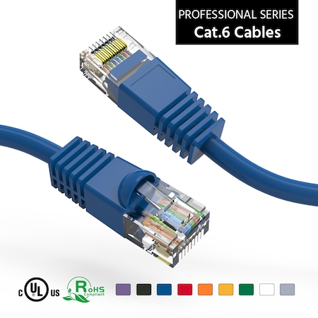 BESTLINK NETWARE CAT6 UTP Ethernet Network Booted Cable- 200ft- Blue 100715BL